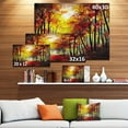thumbnail image 2 of Impression sur toile « Walk Through Autumn Forest » Design Art, 2 of 3