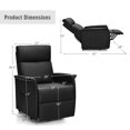 thumbnail image 3 of Costway Electric Power Lift Massage Recliner Chair Sofa w/Remote Control Black, 3 of 10