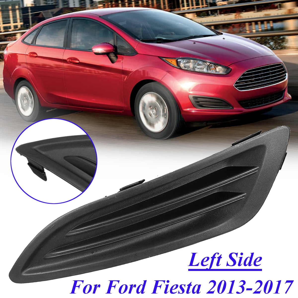 For Ford Fiesta 2013-2017 Bumper Fog Light  Frame Cover Trim Bezel Front Left 