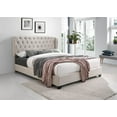 thumbnail image 2 of Tufted Wingback Platform Bed in Champagne Finish (King: 84 in. L x 83 in. W x 55 in. H (95 lbs.)), 2 of 2