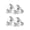 White, variant on 4pcs Not Drill Adhesive Furniture Base Casters 360 Degree Rotating bearing Wheel On Furniture Movers for Sofa Bed