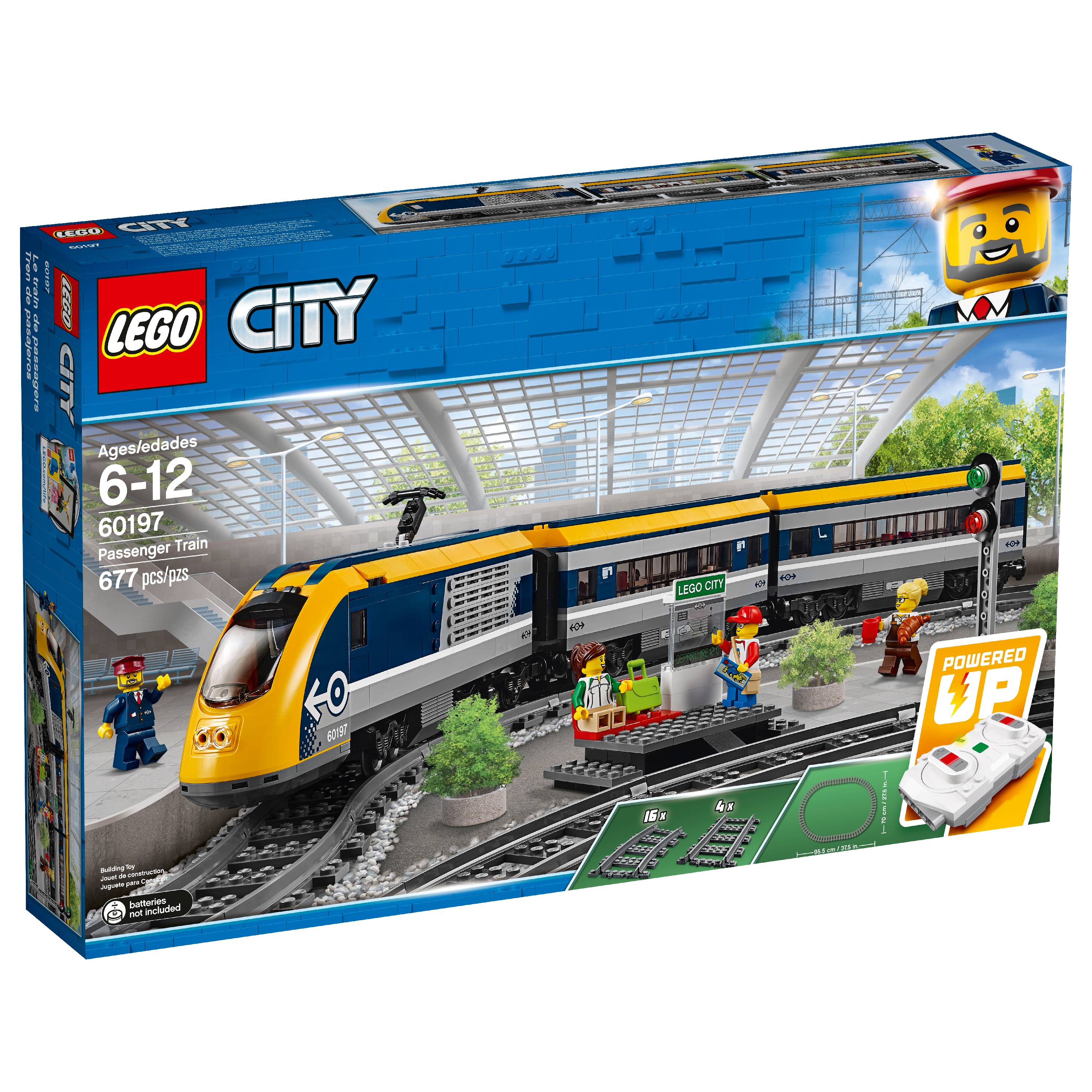 lego city passenger rc train toy construction set