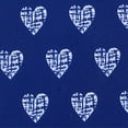 thumbnail image 5 of Jacob Alexander Happy Valentine's Day Big White Hearts Pattern Extra Long Neck Tie for Big and Tall Men - Blue, 5 of 7