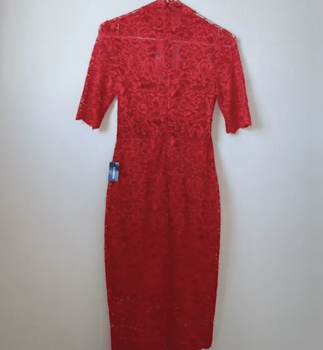 EXPRESS RED STUNNING lace mock neck sheath dress Size 4 - Walmart Business  Supplies
