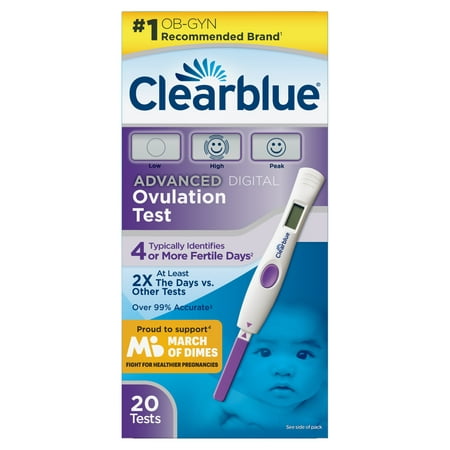 Clearblue Advanced Digital Ovulation Test, Predictor Kit, 20 (Best Ovulation Kit Uk)