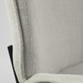 thumbnail image 3 of Black and White Flaired Seat Fabric Dining Chair, 3 of 9