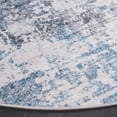 thumbnail image 3 of SAFAVIEH Santa Monica Norbert Abstract Polyester Area Rug, Ivory/Blue, 6' x 6' Round, 3 of 7