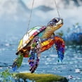 thumbnail image 4 of sruoe Christmas Tree Ornament Hanging Christmas Pendants Acrylic Turtle Pendant Party Indoor Outdoor Holiday Decor, 4 of 5