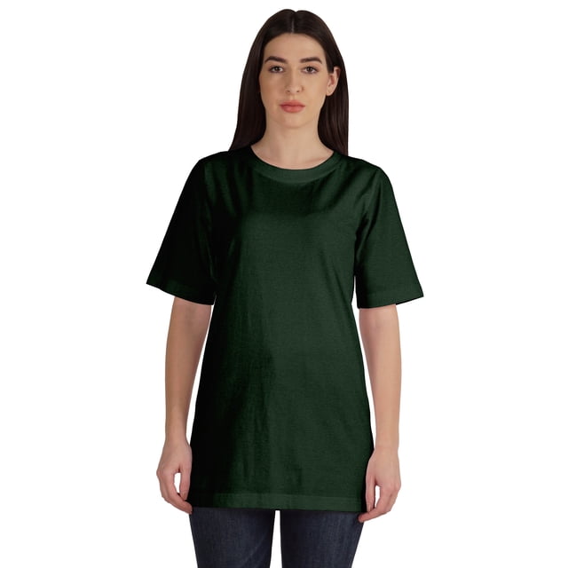 Inkmeso T-Shirt Basique en Coton à Col Rond pour Femmes Coupe Ample Décontractée Long pour Entraînement