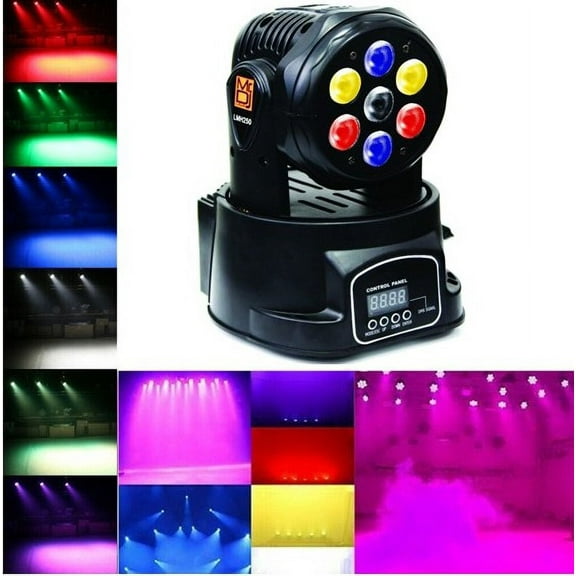 MR DJ LMH250 100W RGBW 7-LED Moving Head DJ Light
