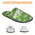 thumbnail image 3 of Fotbe Cows With Calfs Green Pantuflas Peludas para Mujer con Estampado, Zapatillas de Peluche, Zapatos de Invierno para Casa, Uso Interior y Exterior-Medium, 3 of 8