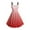 Watermelon Red, variant on 2025 Summer Dresses for Women Spaghetti Strap Midi Sundress Cute Casual Gradient A-Line Swing Dress