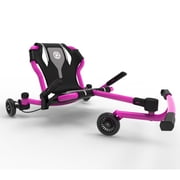 EzyRoller: Drifter X - Pink - Ride-On Scooter, Cambering Motion, Pedal Free Cart, Hand Brakes, Extendable Frame, 154lb Capacity, Adults & Kids Ages 6+