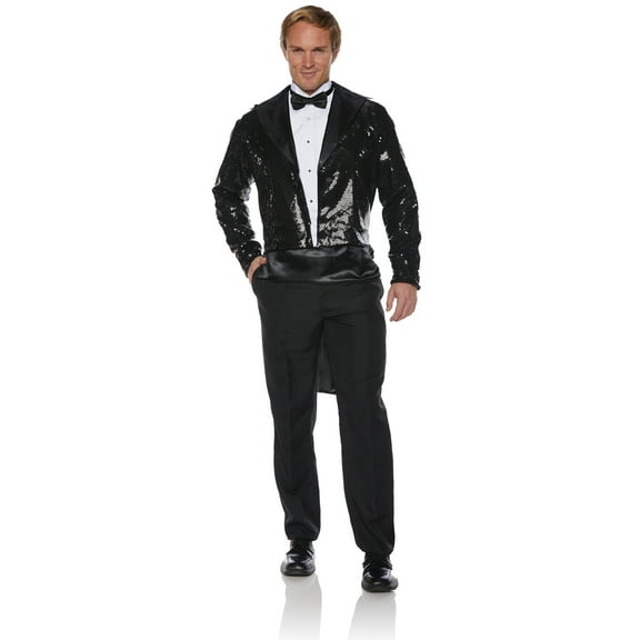 Underwraps Men's Sequin Tails Costume long sleeve, Halloween