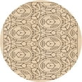 thumbnail image 1 of Ahgly Company Machine Washable Indoor Round Transitional Copper Brown Area Rugs, 5' Round, 1 of 7