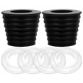 thumbnail image 1 of 2 Sets of Patio Umbrella Cone Umbrella Wedge Plug Parasol Hole Rings Cap Set Parasol Accessories, 1 of 7