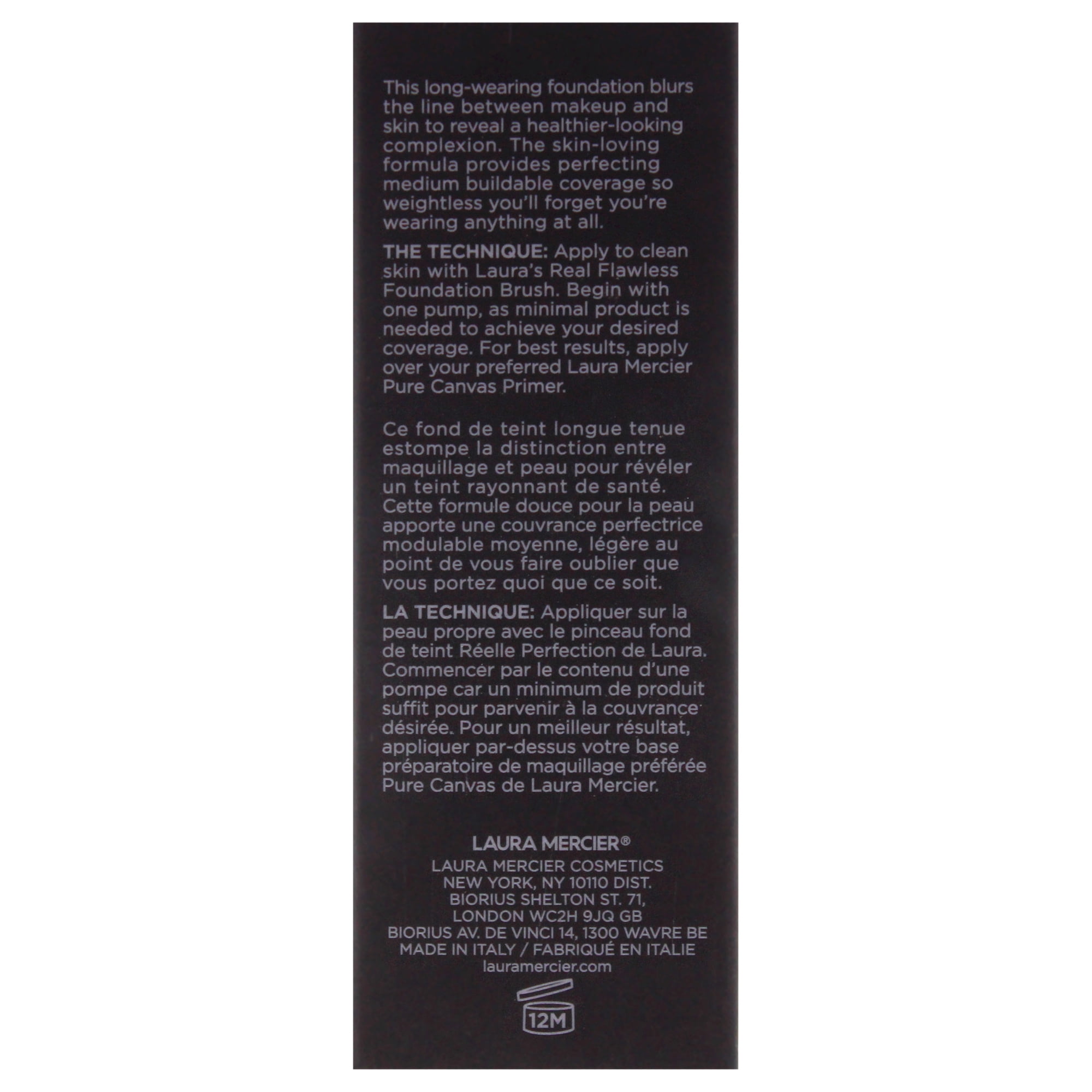 Laura Mercier Real Flawless Weightless Perfecting Foundation - 1C1 Cool Vanille , 1 oz Foundation