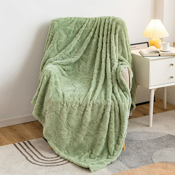Manta de Franela Jacquard Ganfancp Multifuncional de Sofá de Oficina Tafetán de Invierno de Felpa Caliente