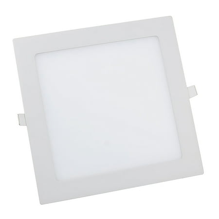 

18 Watt LED Panel Light， Square Recessed Lighting Fixture Kit， Warm White