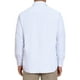 thumbnail image 3 of Camisas de vestir de rayas INSPIRE CHIC para hombres, de manga larga, con botones, talla XL, color blanco, 3 of 5
