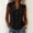c01Black, variant on Women's Wrinkle Free Sleeveless Button Down Shirts Blouses Solid Color Business Casual Loose Tank Tops for Work Blue L
