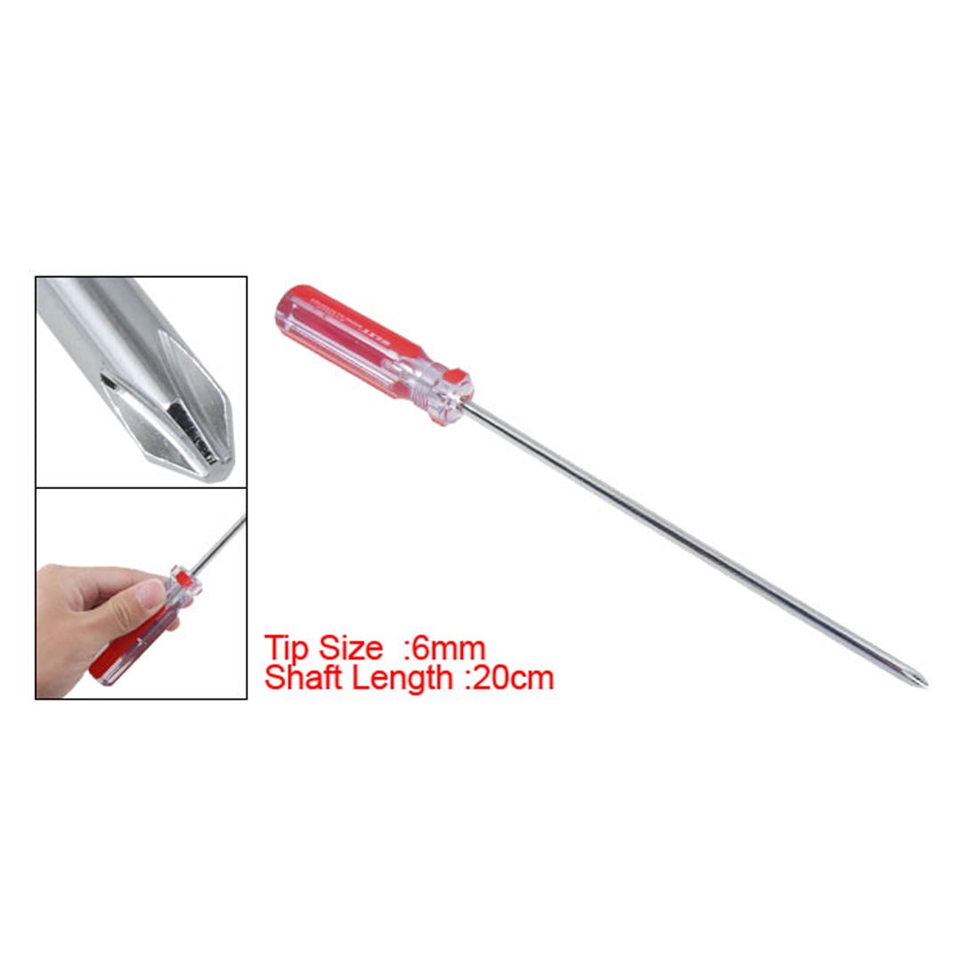 0.23" Magnetic Phillips Tip Screwdriver Hand Tool 7.87" Long