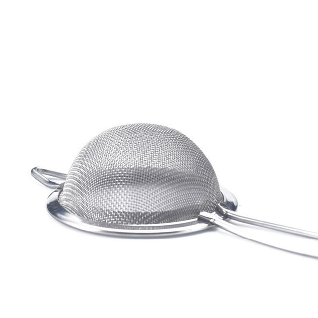 Mini colador de té de acero inoxidable con tamiz de malla fina de 6,5 cm/2,6 pulgadas para colar té, cócteles o tamizar harina, azúcar y especias