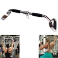 thumbnail image 6 of qibylift Wide Grip Lat Pull Down Bar Cable Attachment LAT Pull Down Bar Press Down Machine Attachments V-Shaped Bars with Rubber Handgrips & Revolving Hanger, 6 of 7