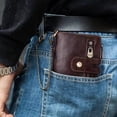 thumbnail image 3 of SPRING PARK Practical Mens Buckle Blocking Wallet,Leather Vintage Large Capacity Holder Purse for Man, 3 of 6
