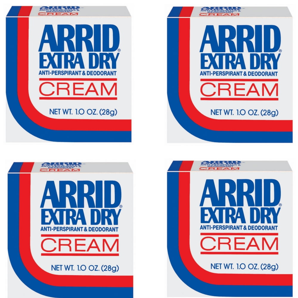 Arrid Extra Dry AntiPerspirant & Deodorant Cream 1 oz (Pack of 4