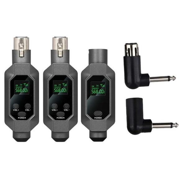 Wireless Microphone Converter XLR Transmitter Receiver System For Dynamic Microphone Musical Instruments Accessories 1 in 2