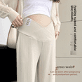 thumbnail image 3 of Otoño 2023 nuevos pantalones de maternidad pantalones de campana de cintura baja pantalones casuales para mujeres embarazadas primavera otoño ropa exterior, 3 of 5
