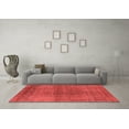 thumbnail image 3 of Ahgly Company Indoor Square Oriental Red Industrial Area Rugs, 7' Square, 3 of 4
