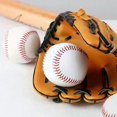 thumbnail image 4 of 1/3pcs Handmade Baseball Nine Inch Game Training PVC Baseball Rubber Inner Soft Baseball Solid Foam Bouncy Ball Group Athletics, 4 of 5