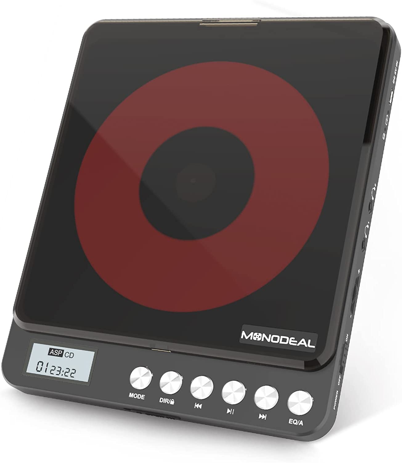 Buy Portable CD Player with Builtin Speakers, MONODEAL Rechargeable CD