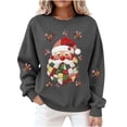 thumbnail image 5 of Snorda Sweatshirt for Women Graphic Christmas Sweatshirt Long Sleeve Crewneck Tops Womens Casual Loose Comfy Pullover Hoodies for Daily Wear Outdoors Looks, 5 of 8