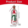 thumbnail image 3 of Recordable Message in A Bottle Christmas Ornament, Snowman Keepsake with Voice Playback, Glass Bottle Holiday Home Decor with Cork, 3 of 4