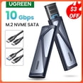 thumbnail image 2 of UGREEN M2 SSD Case NVME SATA Dual Protocol M.2 a USB tipo C 3,1 SSD adaptador para NVME PCIE NGFF SATA SSD Disk Box M.2 SSD Case Tan Jianjun unisex, 2 of 2
