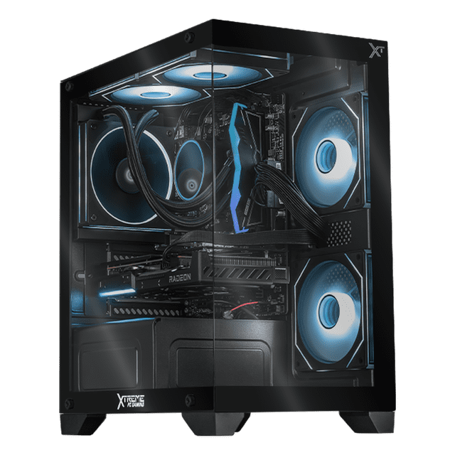 PC Gamer Xtreme PC Gaming AMD Radeon RX 9060 XT Ryzen 9 7900X 32GB DDR5 SSD 1TB Sistema Liquido WIFI W11 Black gaming 4K, streaming y edición profesional