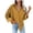 Yellow, variant on LYXSSBYX Women Long Sleeve Shacket Jacket Hot Sale Clearance Pockets Buttons Long Sleeve Tops Outwear Solid Color Turn-down Collar Jacket Coat