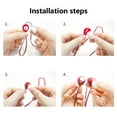 thumbnail image 3 of BLEEUS Silicone Anti-lost Earbuds Strap Headset Neck String for Wf-c500 (Red)Headphone Accessories, 3 of 7
