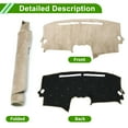 thumbnail image 4 of Unique Bargains Dash Cover for Nissan Altima 2007-2012 Non-Slip Center Console Dash Cover Mat Flannel Silicone Beige, 4 of 7
