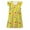 Yellow, variant on Girl's Flowy Dress Summer Easter Bunny Print Small Flying Sleeve Night Homewear Fashion Party Dresses for Toddler