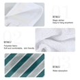 thumbnail image 2 of Yayeee Kitchen Hanging Hand Towels Set of 2 with Loop Bathroom Absorbent Tie Towel, Green Stripes Pattern, 2 of 7