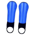 thumbnail image 1 of 1 par de espinilleras de fútbol, entrenamiento deportivo, soporte de tobillo para adultos y jóvenes, correas ajustables, de pantorrilla, , azul Sunnimix Espinilleras de fútbol, 1 of 8