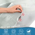 thumbnail image 5 of Yayeee Kitchen Curtains Tier Set of 2 Light Filtering 57"x36" Over Sink Window Panels, Foggy Forest, 5 of 7