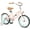Coral Pink, variant on ACEGER Girls Beach Cruiser Bike for Kids 5-13 Years Old, 16" 18" 20" 24" Single Speed Kids Bicycle Included Coaster Brake, Front and Rear Reflectors, 24" 7 Speeds with Dual Brakes