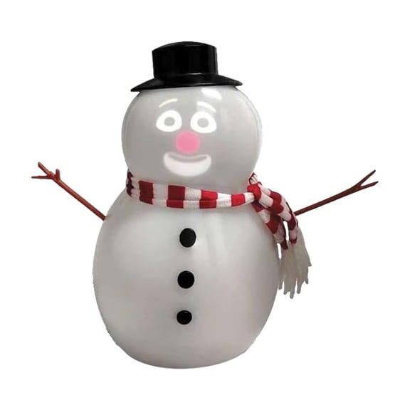 Animated Talking Snowman, Talking Animated Blink Snowman with Built in Projector and Speaker, Plug'n Play Interactive Singing & Dancing Christmas Decoration Gift, USB or Battery Powered