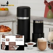 Impresserve White Paper Coffee Filters, Compact, 300 Count