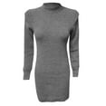 thumbnail image 5 of Womens Sweater Dress High Collar Long Sleeve Solid Color High Collar Knitted Long Dress V Neck Bridesmaid Dress Long plus Size Wrap Dresses for Women 3x Sweater Dress for Women plus Size Lace Maxi, 5 of 5